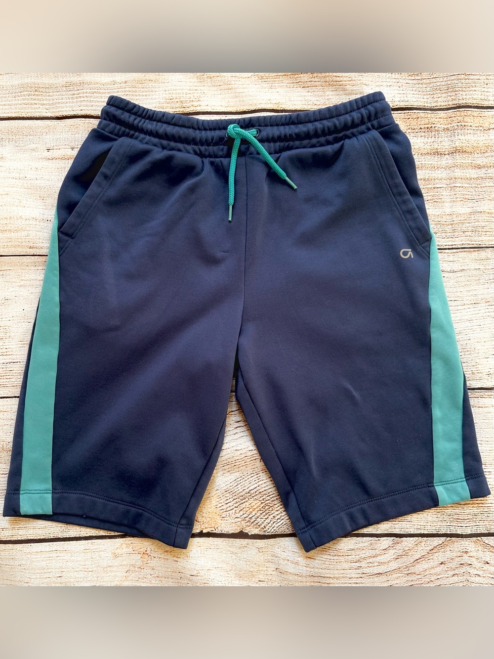 Gap Fit Blue Aqua Athletic Knit Sweat Shorts Boy’s Sz XXL 14 16